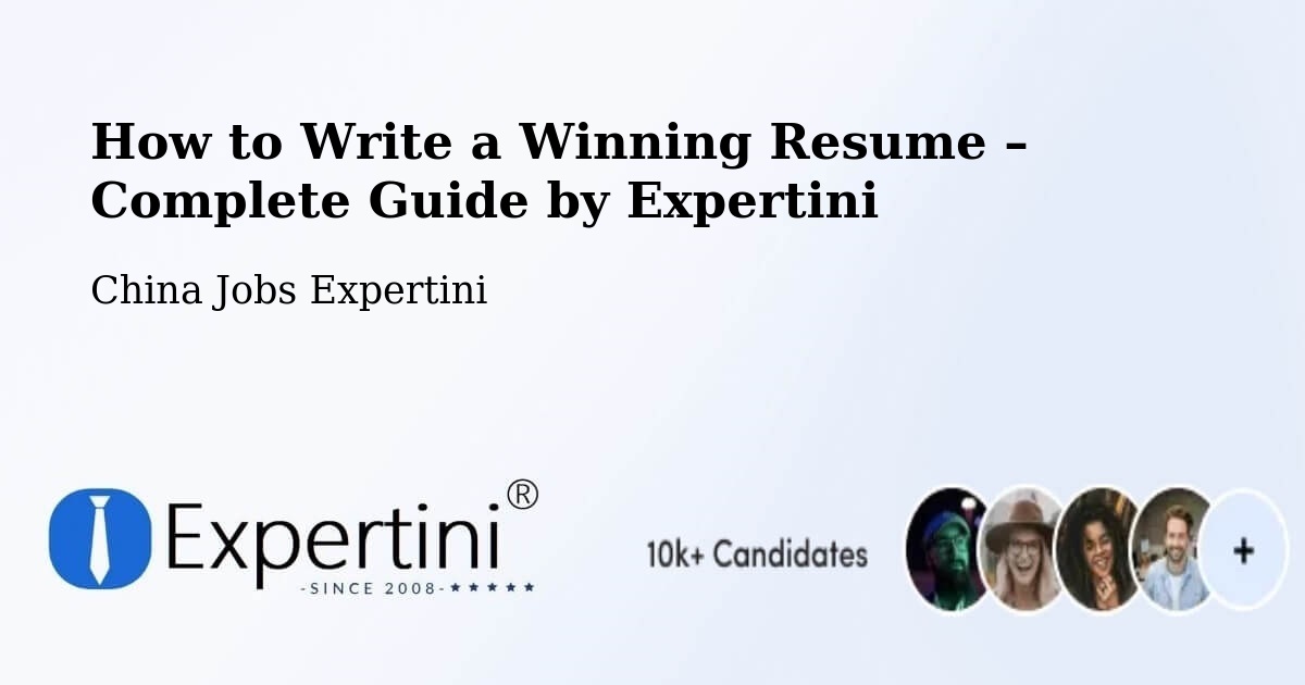 Resume Writing Guide for Job Seekers – Rizhao - Rizhao, China Jobs Expertini